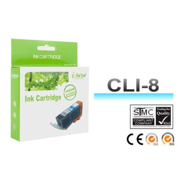 Canon -hoz, CLI8C, CLI-8C ! CHIPES ! cián utángyártott tintapatron (~500
oldalas)