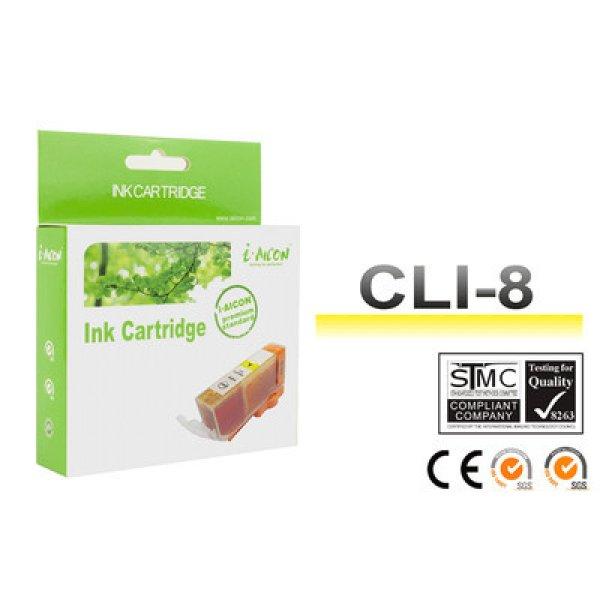 Canon -hoz, CLI8Y, CLI-8Y ! CHIPES ! sárga utángyártott tintapatron (~500
oldalas)