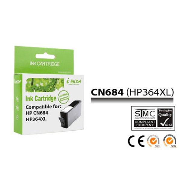 HP -hez Nr.364XL (CN684E) utángyártott fekete tintapatron, ~550 oldal