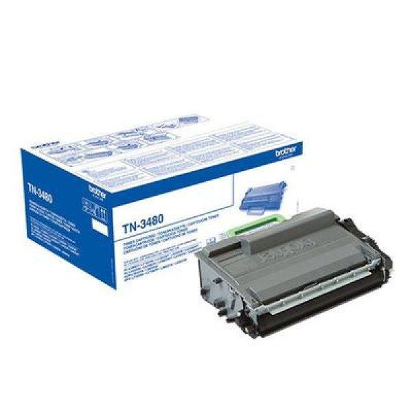 Brother TN3480 eredeti fekete toner, ~8000 oldal