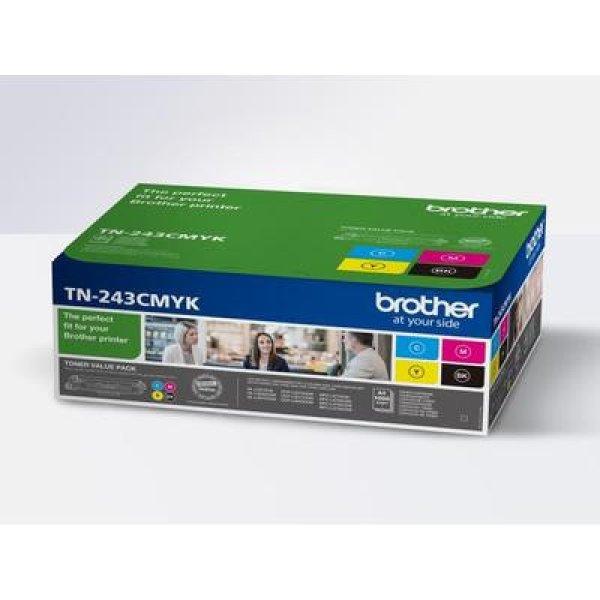 Brother TN-243CMYK (fekete-cián-magenta-sárga) eredeti tonercsomag, ~4000
oldal