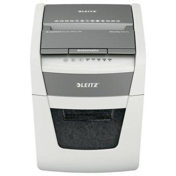 Iratmegsemmisítő, konfetti, 50 lap, LEITZ "IQ AutoFeed SmallOffice 50 P4
Pro"