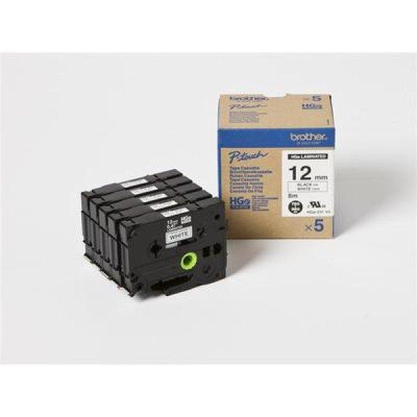 Brother P-touch HGe-231 szalag csomag 5db, 12mm széles, 8 méter
hosszú/kazetta