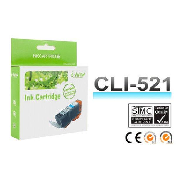Canon -hoz, CLI-521C cián !CHIPES! utángyártott tintapatron ~300 oldalas
(CLI521)