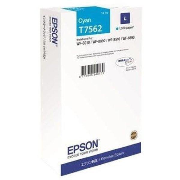 EPSON T7562 cián EREDETI tintapatron, ~1500 oldal