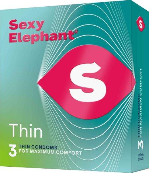 Sexy Elephant – ultravékony óvszerek Thin 3 db