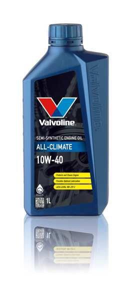 Motorolaj - VALVOLINE - ALL CLIMATE 10W40 – SAE 10W-40, Ásványi olaj, 1
liter