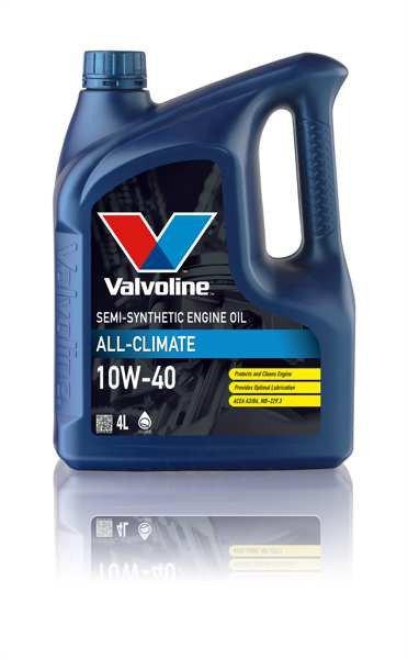Motorolaj – VALVOLINE – ALL CLIMATE 10W40 – SAE 10W-40, Ásványi olaj, 4
liter