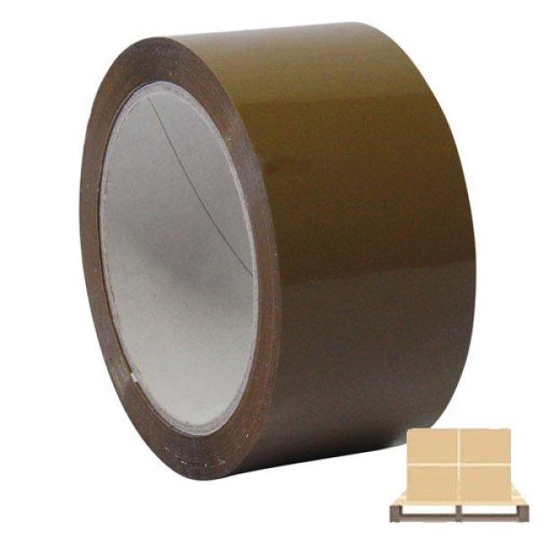 Barna színű csomagolószalag, ragasztószalag - 48 mm széles - 60 m hosszú -
36 db/karton - FÉL RAKLAPOS