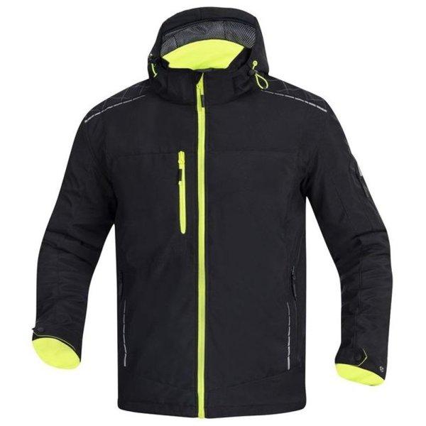 Ardon Férfi téli softshell dzseki VISION - Fekete / sárga | XL