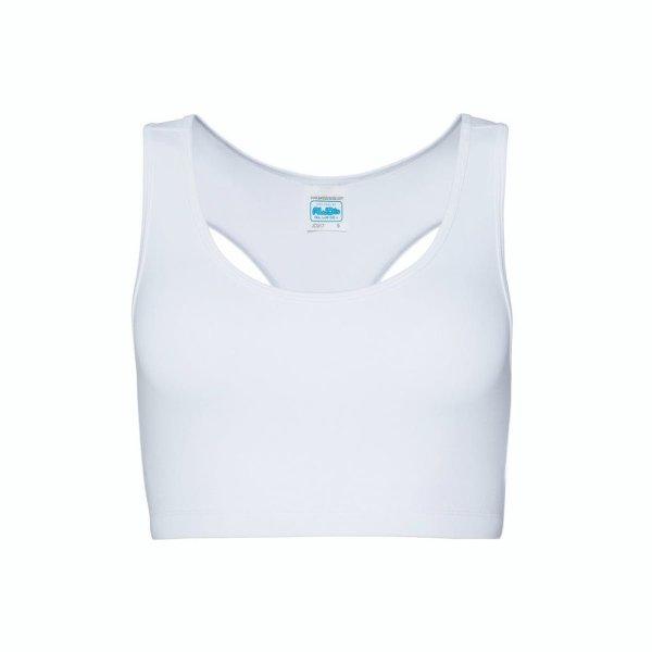 Just Cool Női sport crop top - Sarkvidéki fehér | XL