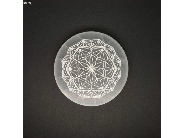 Szelenit korong mandala 10cm