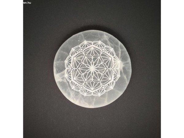 Szelenit korong mandala 8cm