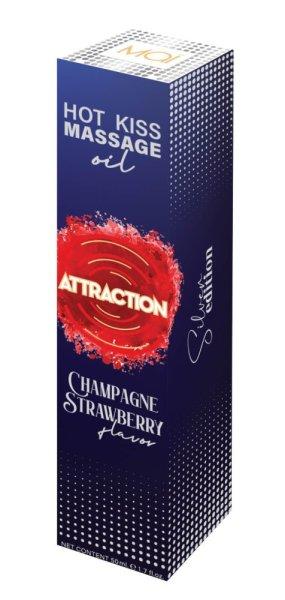 MASSAGE OIL ATTRACTION CHAMPAGNE STRAWBERRY 50 ML