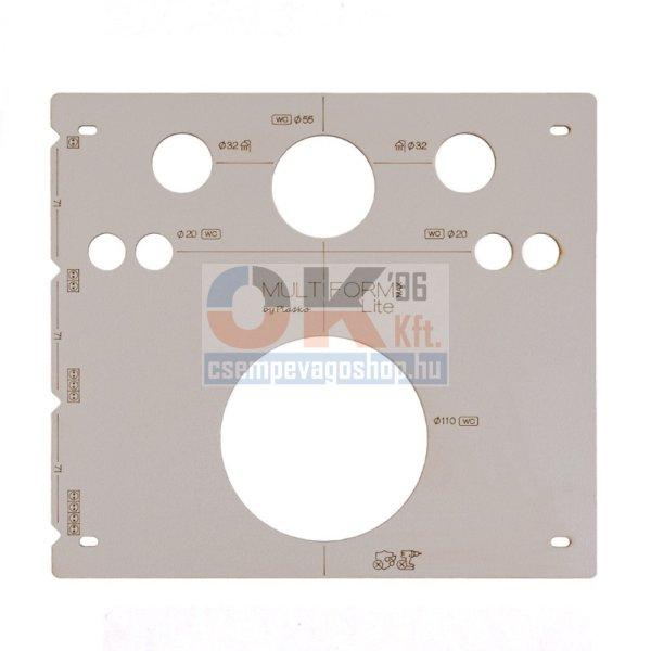 Plasko multi geberit jelölő sablon 3mm vastag HDF lap (pl531823mfs)