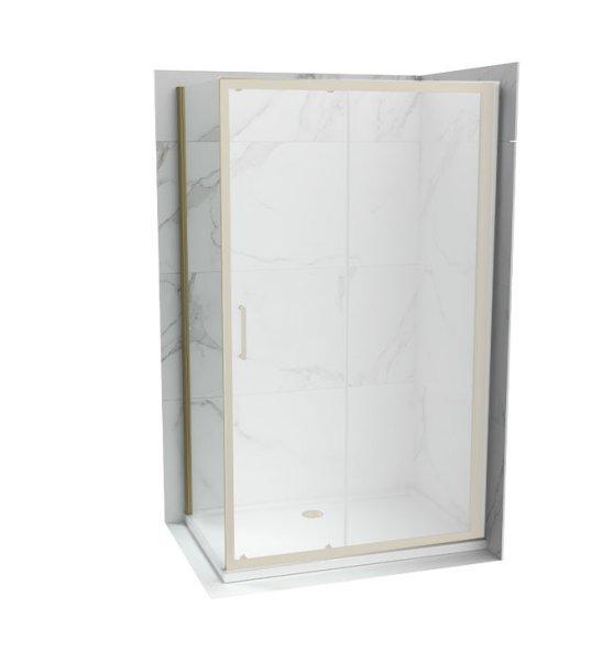 Oldalfal COPEN ATLAS PRO 900x1950 mm víztiszta üveg, arany (bronz) keret, 6 mm