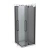 Zuhanykabin COPEN ABSOLUT BLACK 800x800x2000 mm fekete stt