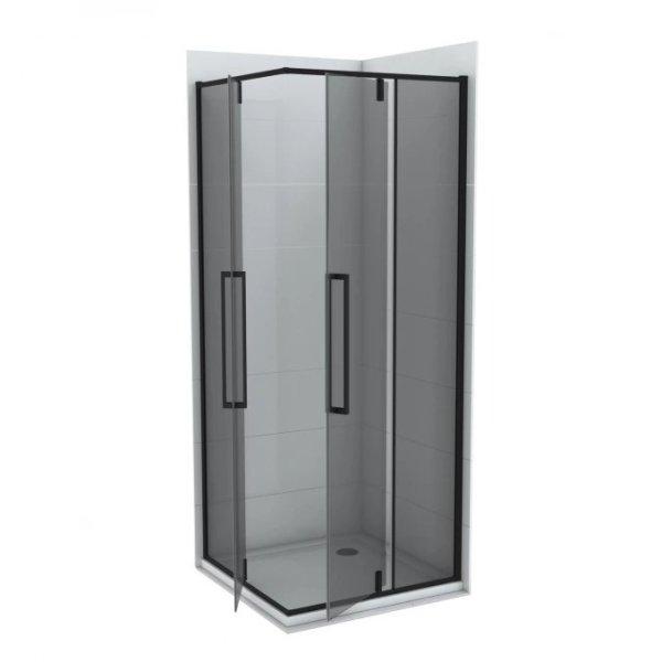Zuhanykabin COPEN ABSOLUT BLACK 800x800x2000 mm fekete sötétített üveg,
pivot ajtóval, 6 mm