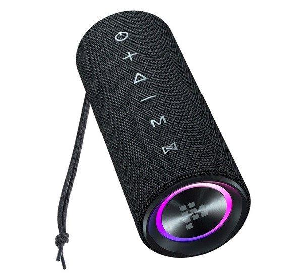 TRONSMART MIRTUNE C2 bluetooth hordozható hangszóró (v5.3, 3600mAh belső
akku, 24W, IPX7 vízálló) FEKETE