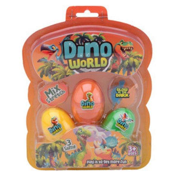 Sötétben világító dino figura tojásban