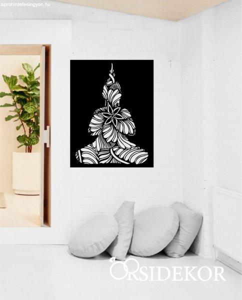 Buddha falikép fából