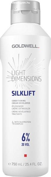 Goldwell Krémes peroxid a gyengéd hajvilágosításhoz Light Dimensions
SilkLift 6% (Conditioning Cream Developer) 750 ml