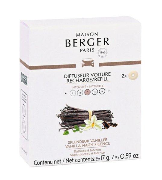 Maison Berger Paris Autóillatosító diffúzor utántöltő Vanilla
Magnificence (Car Diffuser Recharge/Refill) 2 db
