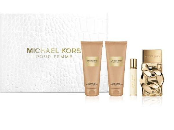 Michael Kors Michael Kors Pour Femme - EDP 100 ml + testápoló tej 100 ml +
tusfürdő 100 ml + EDP 10 ml