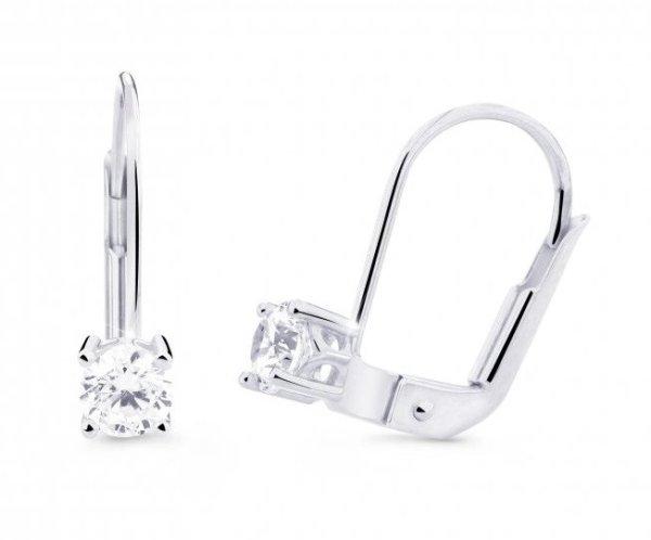 Cutie Jewellery Fehér arany fülbevaló cirkónium kövekkel Z8025-55-10-X-2