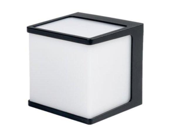MasterLED Cube-2   fekete oldalfali lámpa  GX53-es foglalattal