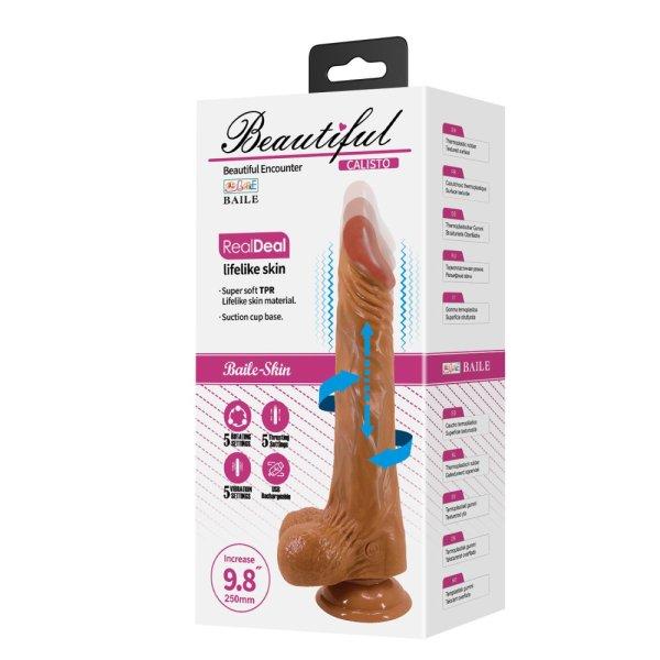  Beautiful Calisto 9,8" Vibrating Dildo 