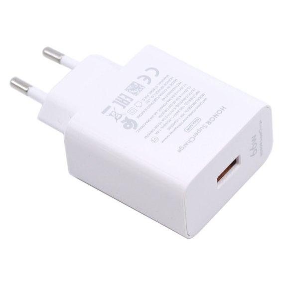 Honor SuperCharge HN-110600E00 USB-A fehér gyári töltőfej 66W 6A