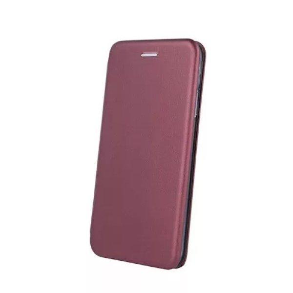 Forcell Elegance Xiaomi Redmi 13 4G / Redmi 13 5G oldalra nyíló mágneses
könyv tok szilikon belsővel burgundi
