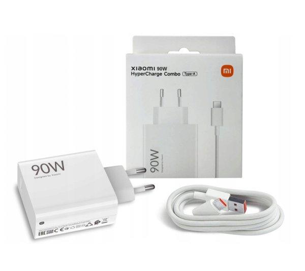 Bliszteres Xiaomi MDY-15-EK (BHR07ZBEU) gyári hálózati fehér gyors
(HyperCharge) töltőfej 6.1A 90W