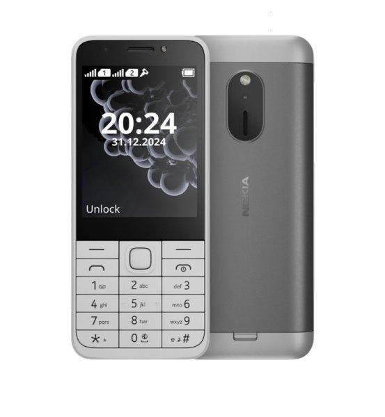 Nokia 230 (2024) Mobiltelefon, Kártyafüggetlen, Dual Sim, fehér