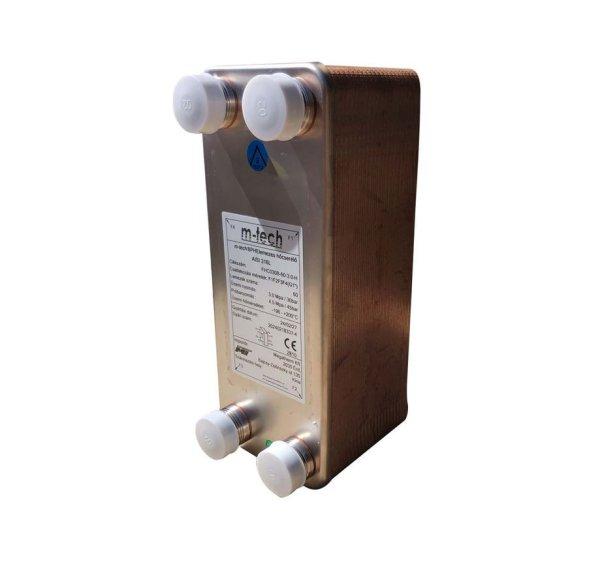 M-TECH FHC030 40 lemezes, rézzel forrasztott lemezes hőcserélő 4x1"