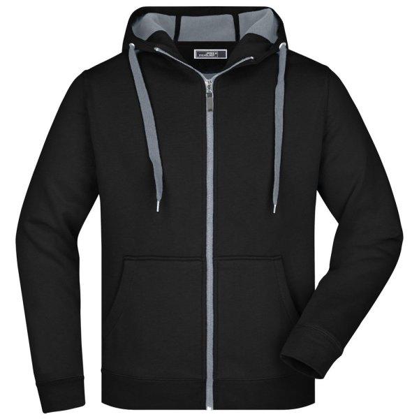 James & Nicholson (Daiber) Férfi kétszínű felső JN355 - Fekete /
sötétszürke | 2XL