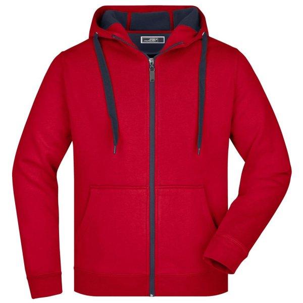 James & Nicholson (Daiber) Férfi kétszínű felső JN355 - Piros /
sötétszürke | 3XL