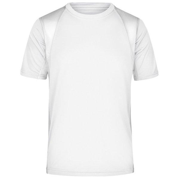 James & Nicholson (Daiber) Férfi sportos rövid ujjú póló JN306 - Fehér /
fehér | 3XL