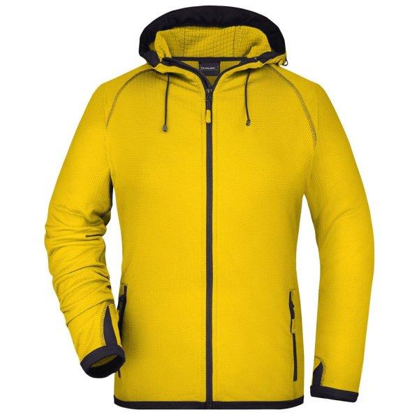 James & Nicholson (Daiber) Női sportos cipzáros felső JN570 - Sárga /
sötétszürke | 2XL