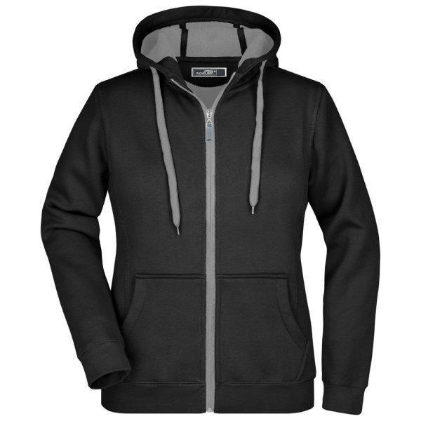 James & Nicholson (Daiber) Női kétszínű felső JN354 - Fekete /
sötétszürke | 2XL