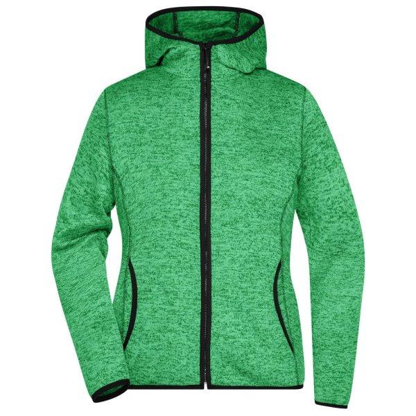 James & Nicholson (Daiber) Női cipzáros kapucnis felső JN588 - Zöld
melíozott / fekete | 2XL