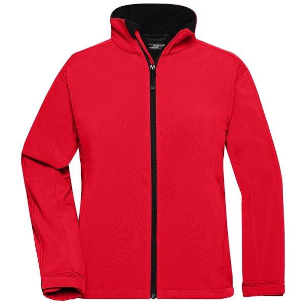 James & Nicholson (Daiber) Női softshell kabát JN137 - Piros | 2XL
