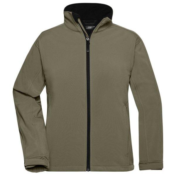 James & Nicholson (Daiber) Női softshell kabát JN137 - Olív | 2XL