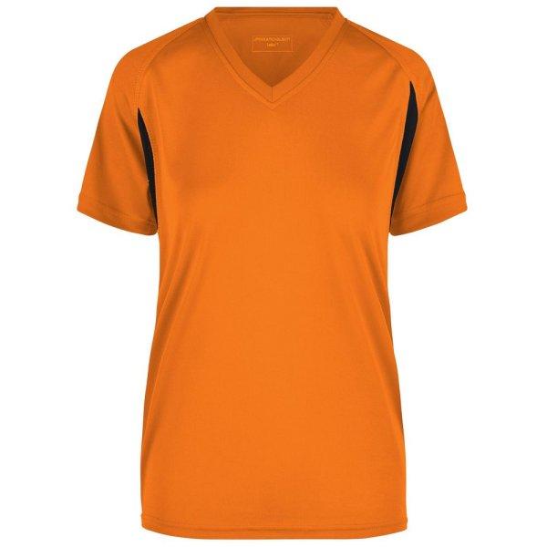 James & Nicholson (Daiber) Női sportos rövid ujjú póló JN316 -
Narancssárga / fekete | 2XL