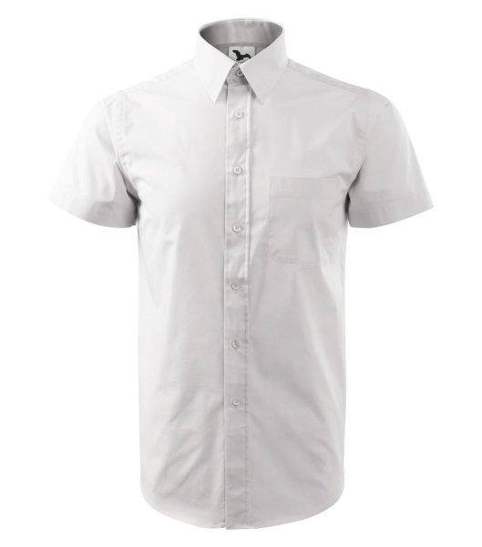 MALFINI Férfi rövid ujjú galléros ing Chic - Fehér | 3XL