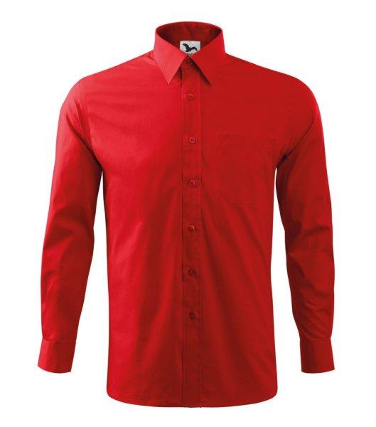 MALFINI Férfi ing Style Long Sleeve - Piros | 3XL
