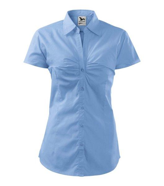 MALFINI Női rövid ujjú galléros ing Chic - Égszínkék | 2XL