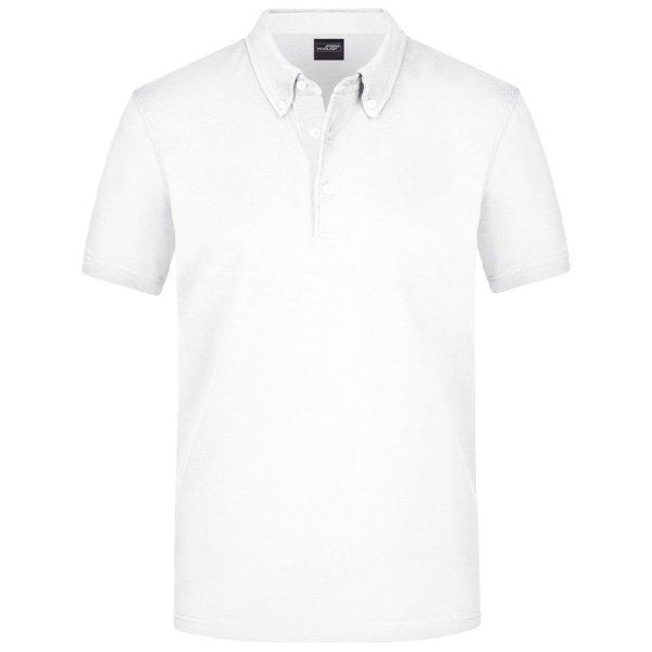 James & Nicholson (Daiber) Elegáns férfi galléros póló JN964 - Fehér | 3XL