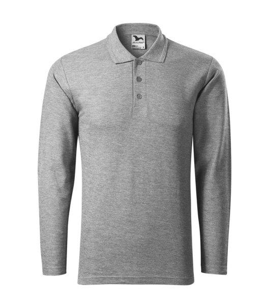 MALFINI Férfi hosszú ujjú galléros póló Pique Polo LS - Sötétszürke
melírozott | 3XL